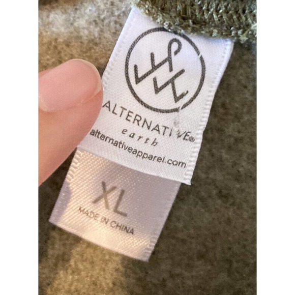 NEW Alternative Earth Kansas Jayhawks Camo Hoodie Size XL Green Full Zip - Picture 3 of 9